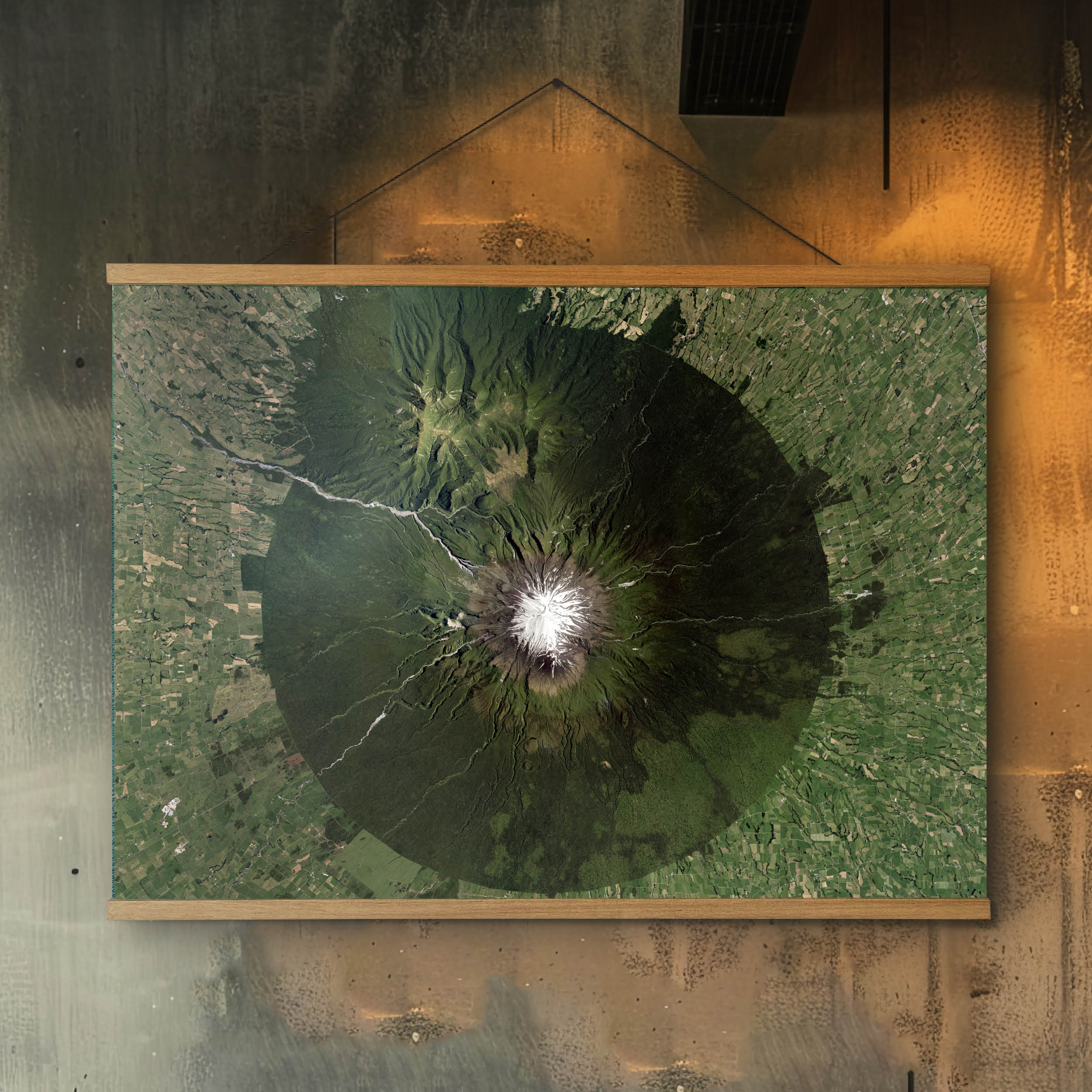 Mount Taranaki Print - Aerial Art
