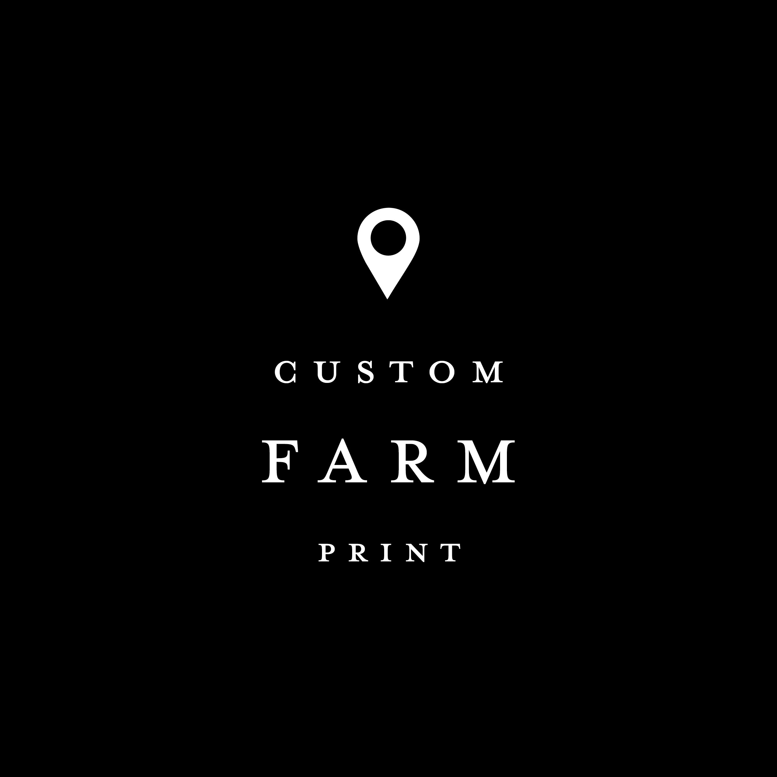 Farm Custom Aerial Print - Aerial Art