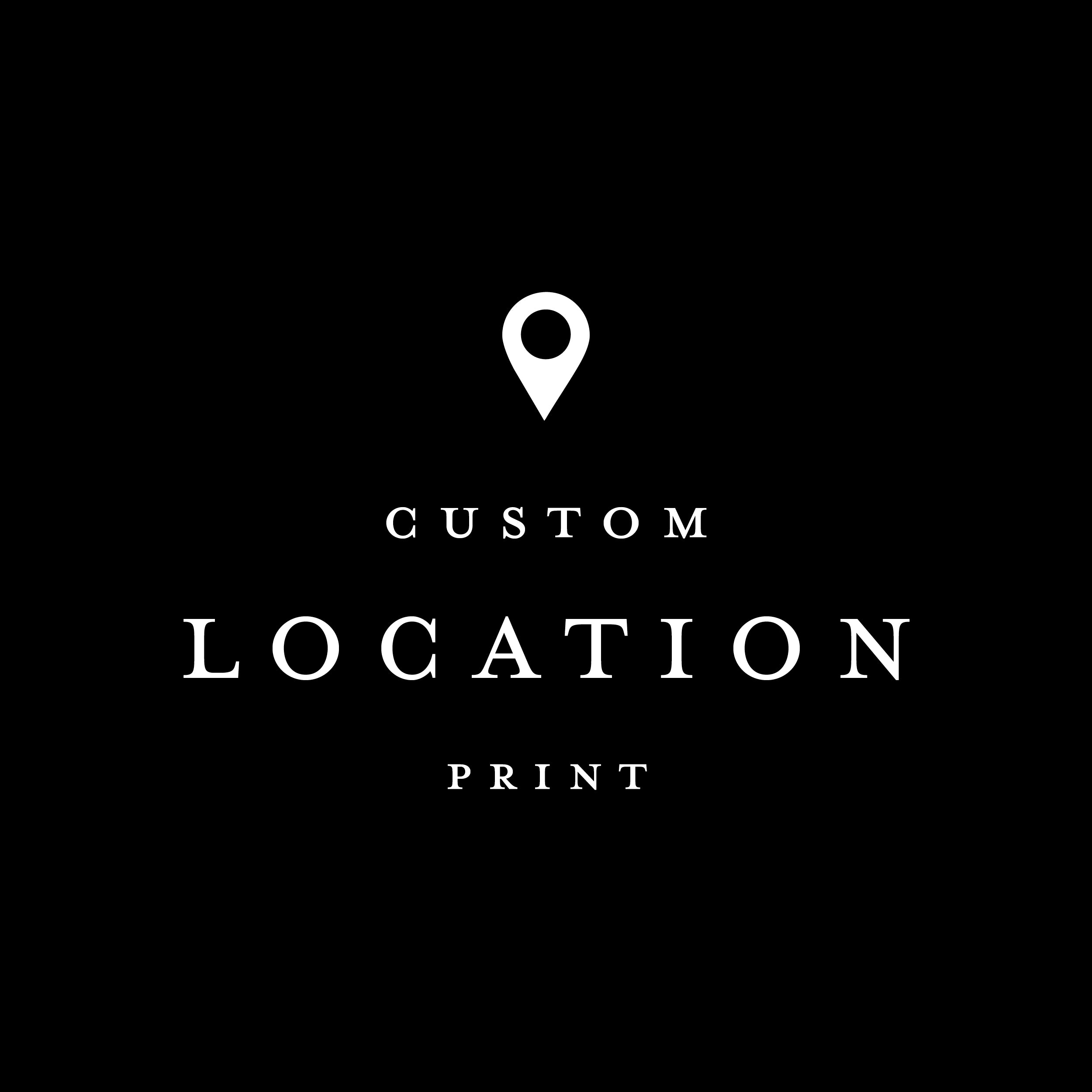 Custom Locations Print - Aerial Art