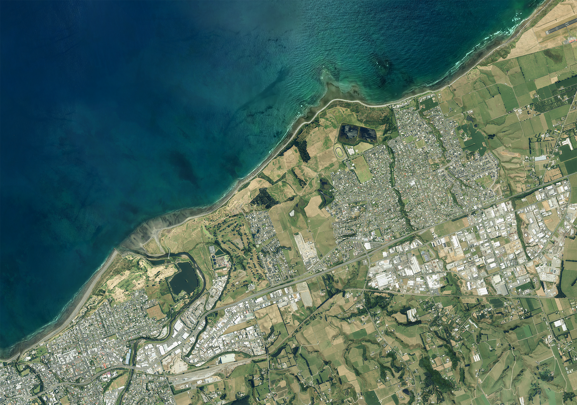 Bell Block - Taranaki - Aerial Art