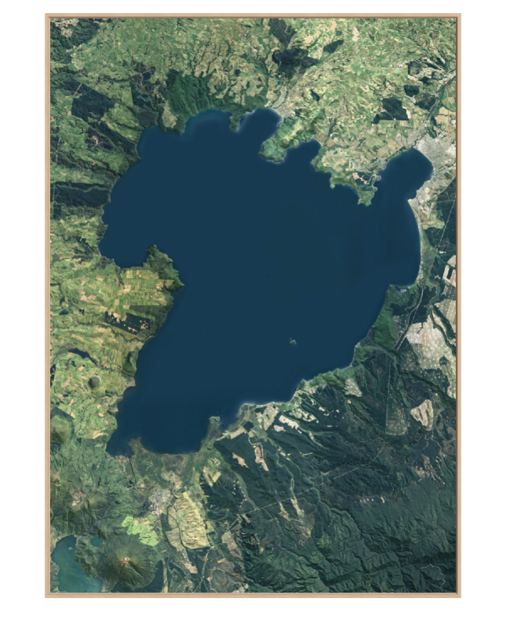 Lake Taupo - Aerial Art