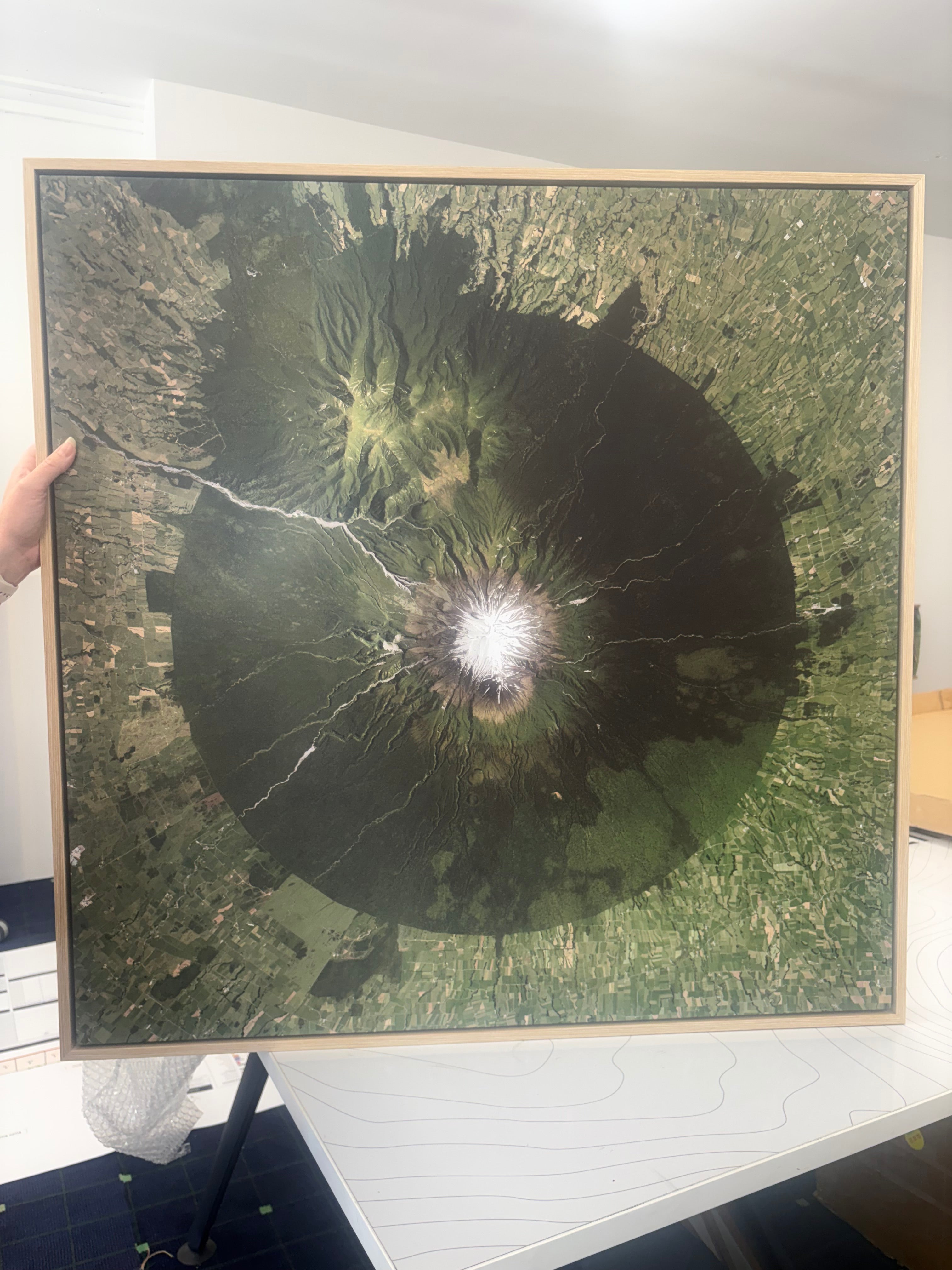 Mount Taranaki - Sqaure - Aerial Art