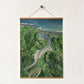 Mokau - Zoomed In on Township - Aerial Art