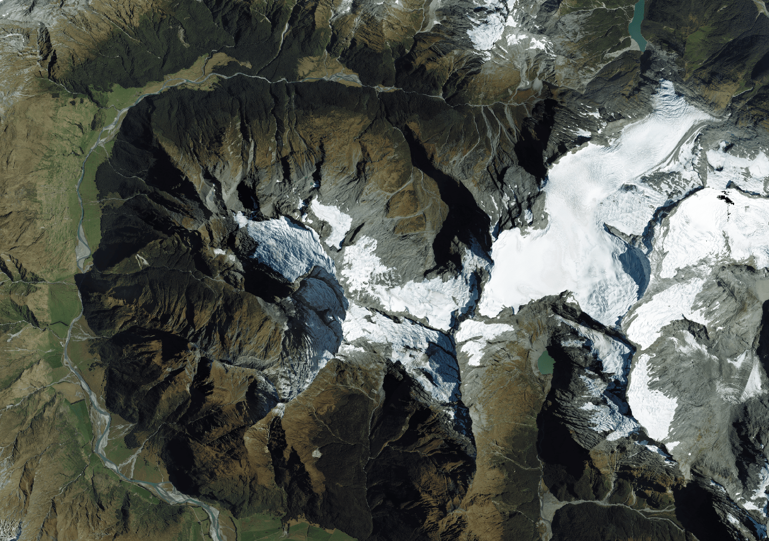 Mount Aspiring - Aerial Art