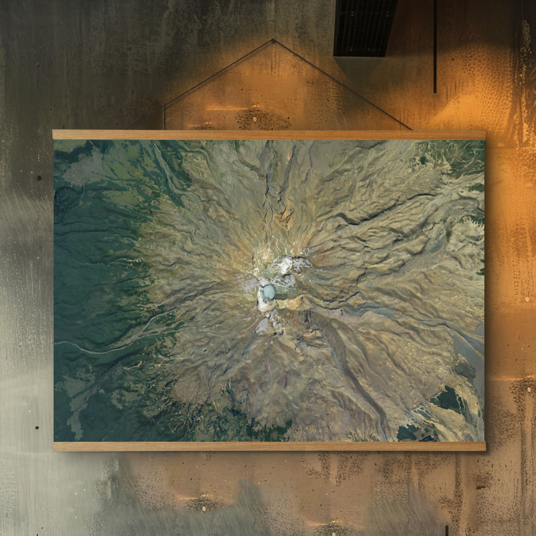Mount Ruapehu Crater - Aerial Art