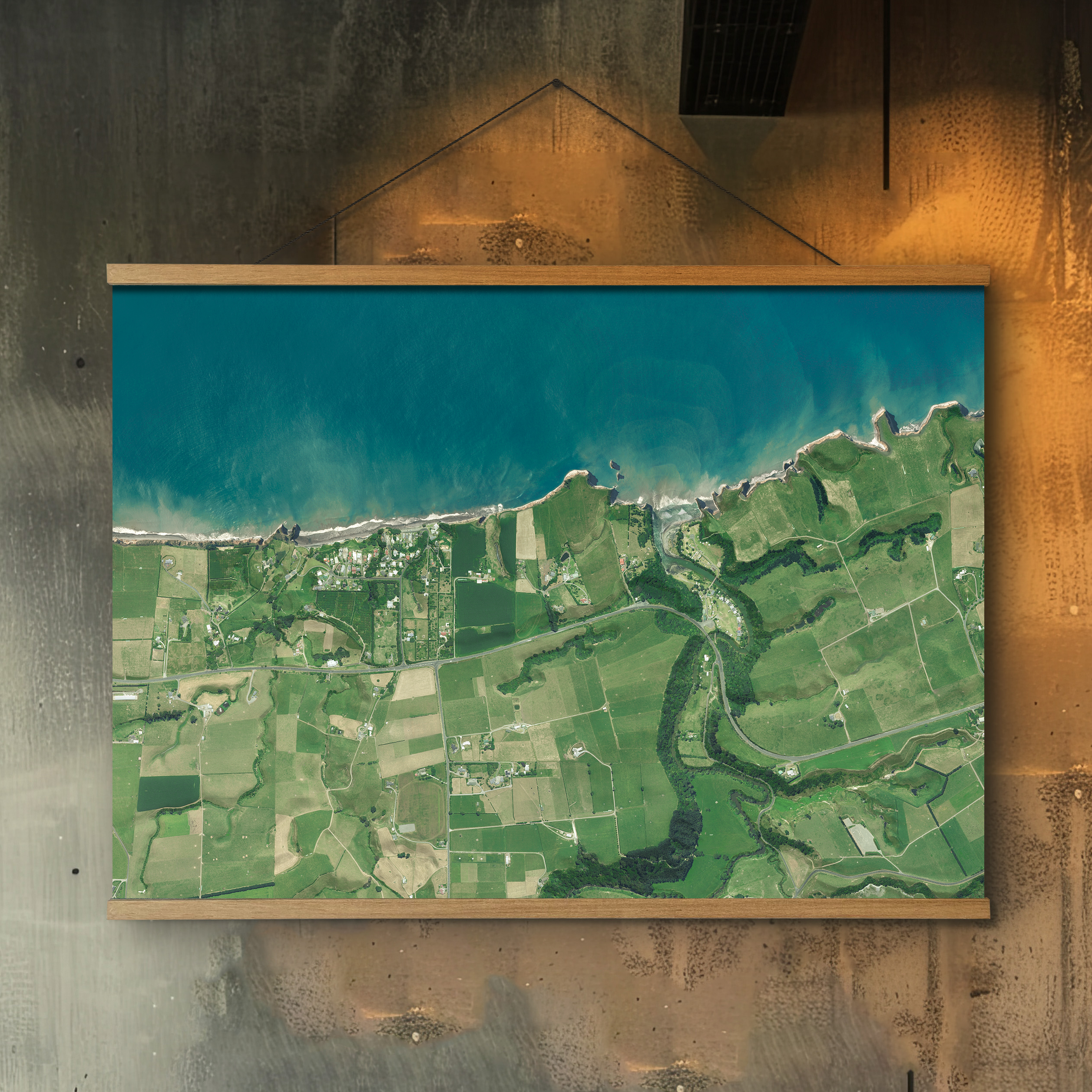 Onaero, Taranaki, New Zealand - Aerial Art