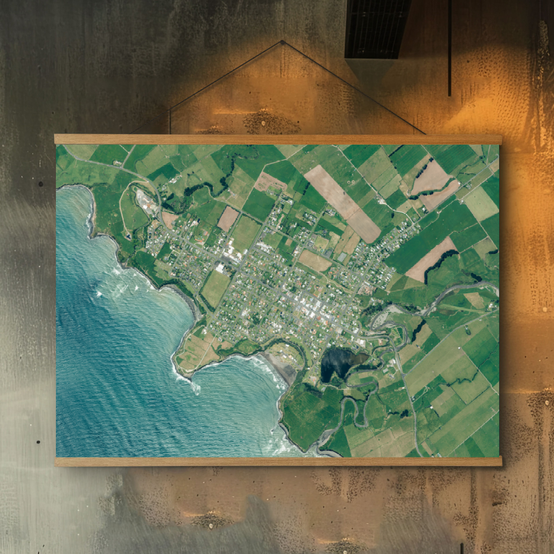Opunake Beach - Aerial Art