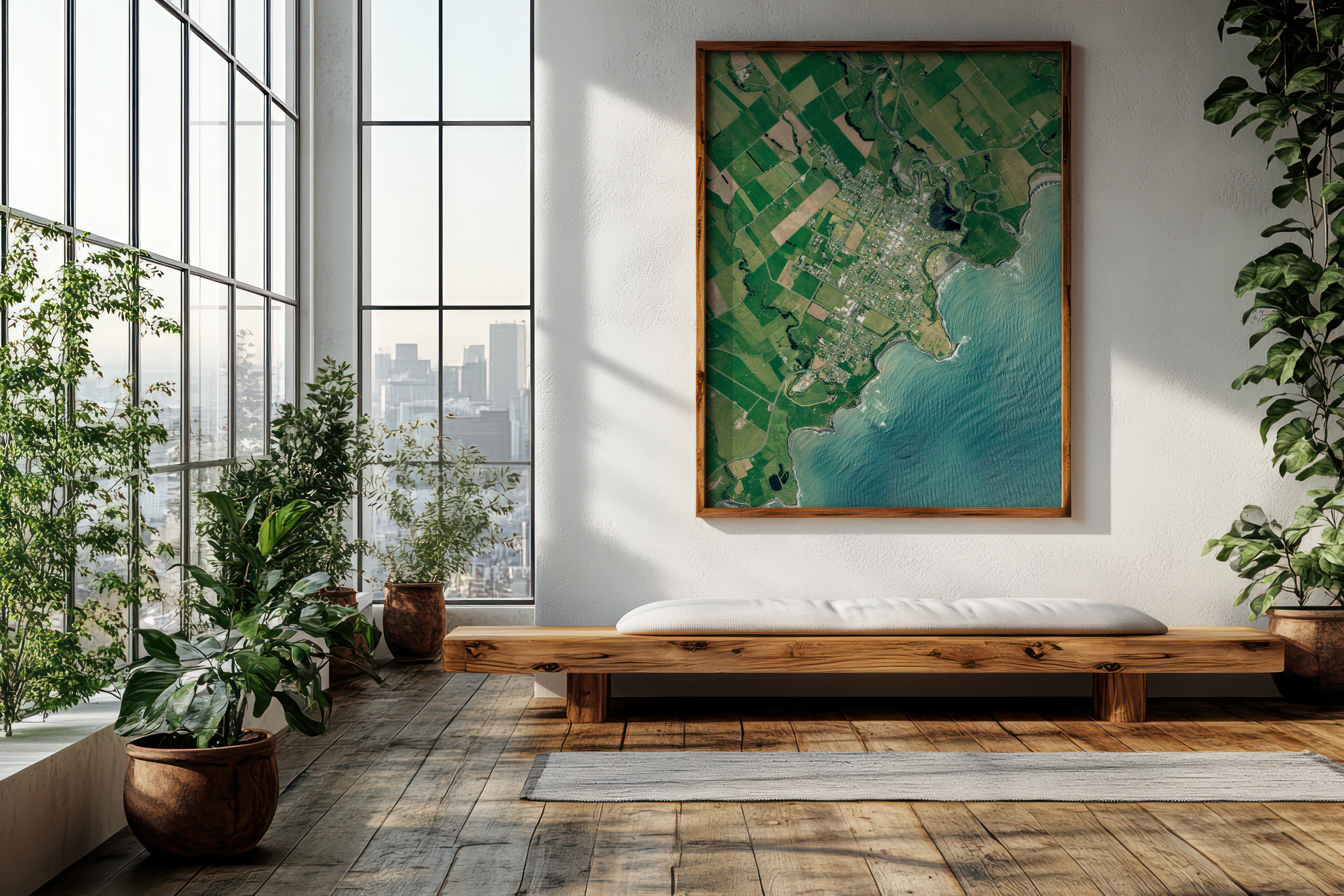 Opunake Beach - Aerial Art