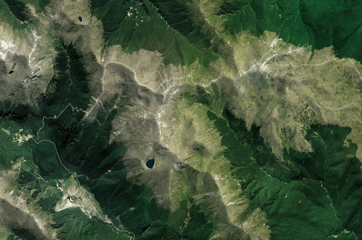 Kepler Track - Fiordland - Aerial Art