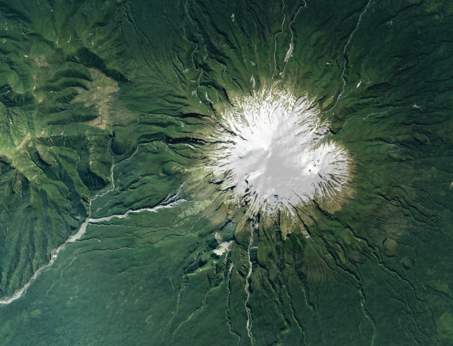 Mount Taranaki with Coastline - Aerial Art