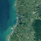 Mount Taranaki with Coastline