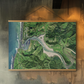 Mokau - Zoomed In on Township - Aerial Art