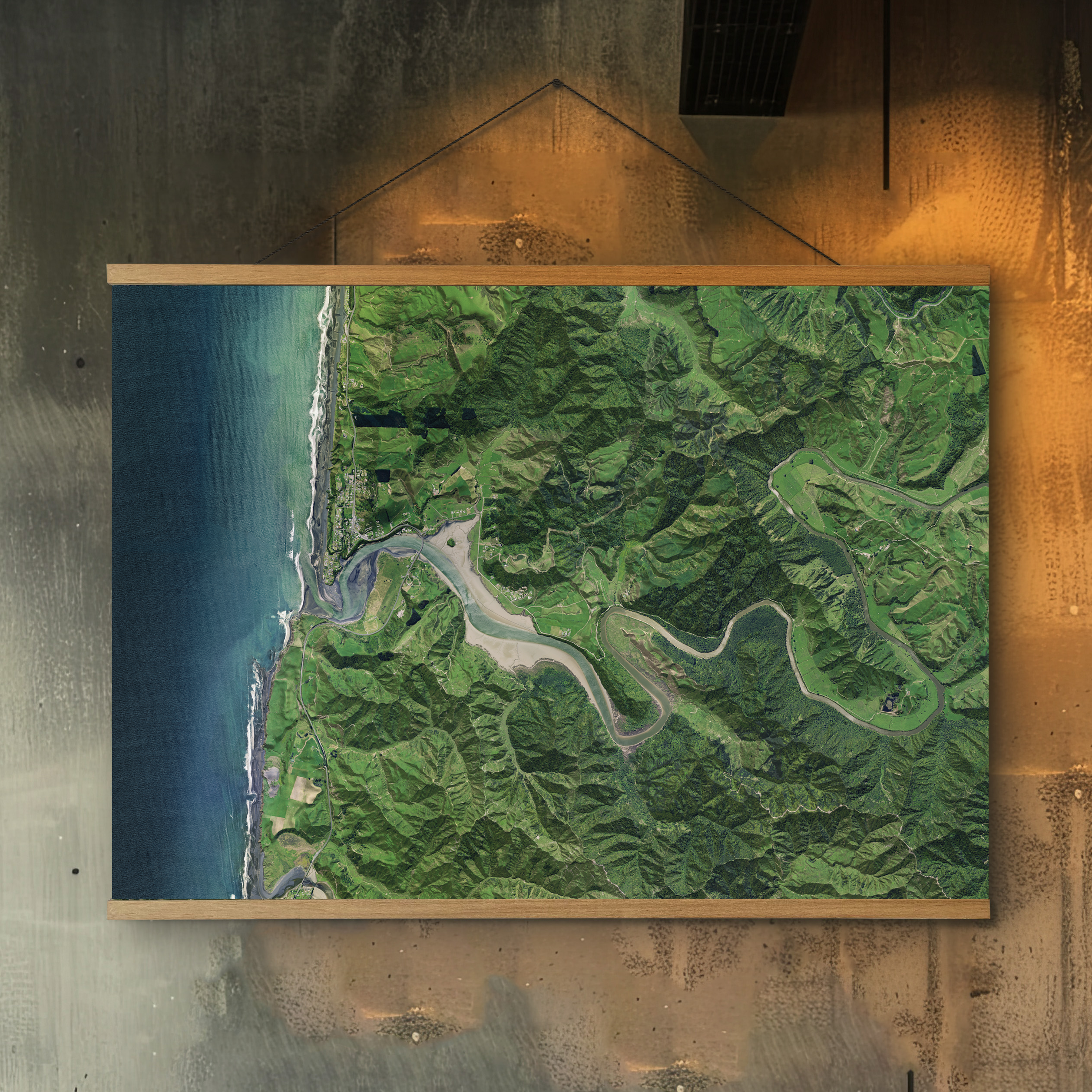 Mokau - Zoomed Out - Aerial Art